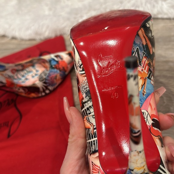 Limited Edition Christian Louboutin Hot Chick Scallop Pointed Toe Pump- SZ 40 - Picture 6 of 13